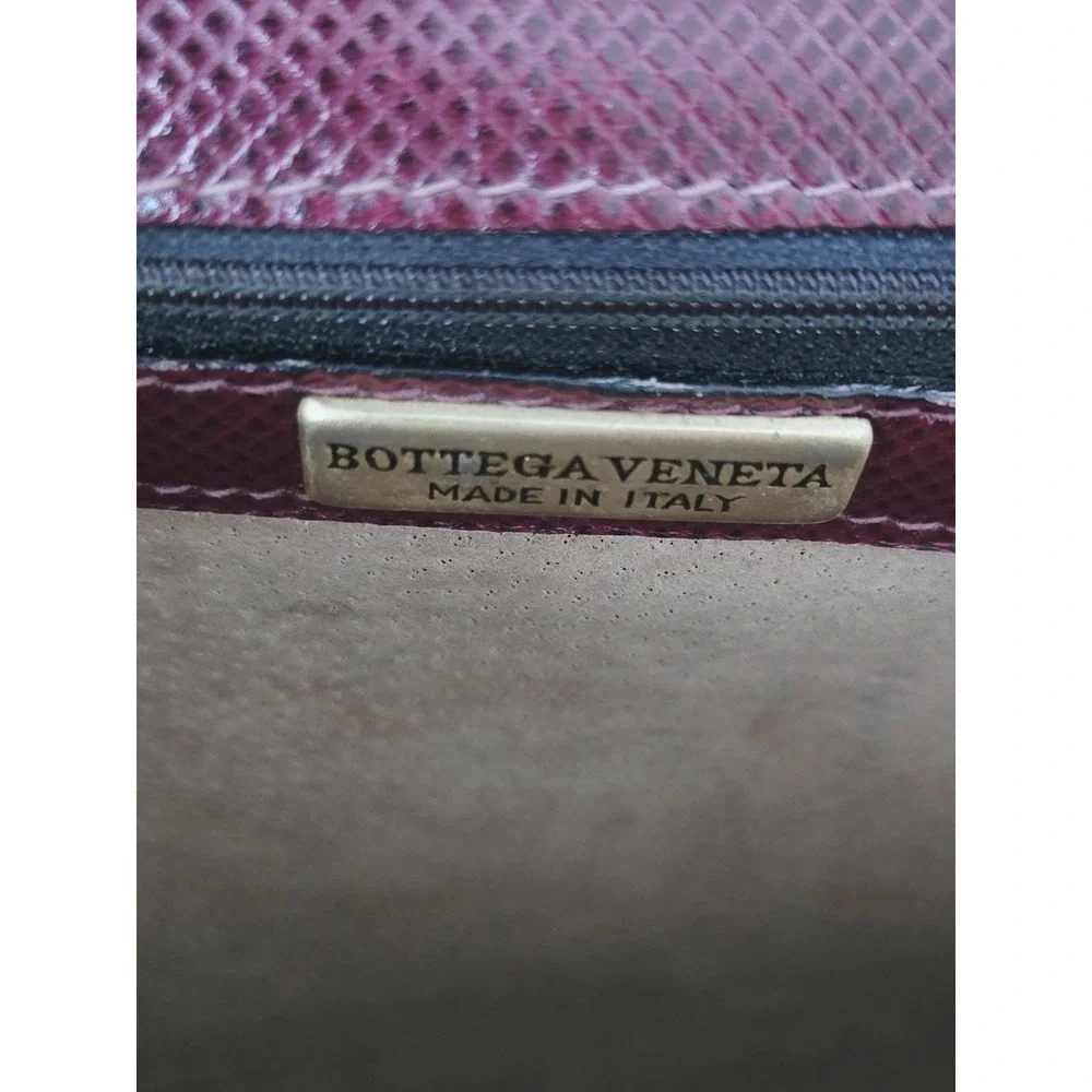 Vintage BOTTEGA VENETA 80's-90's Tuscan‎ Red Leather Briefcase Portfolio Satchel